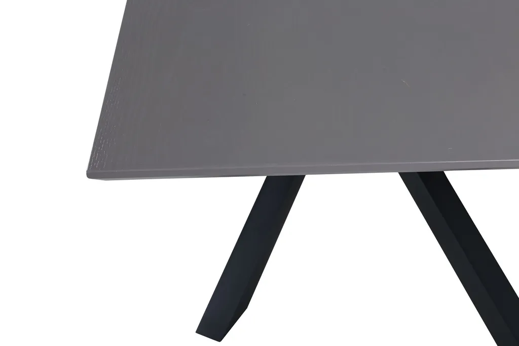 Table de repas 90x180cm grise Pippi idéale pour vos réceptions
