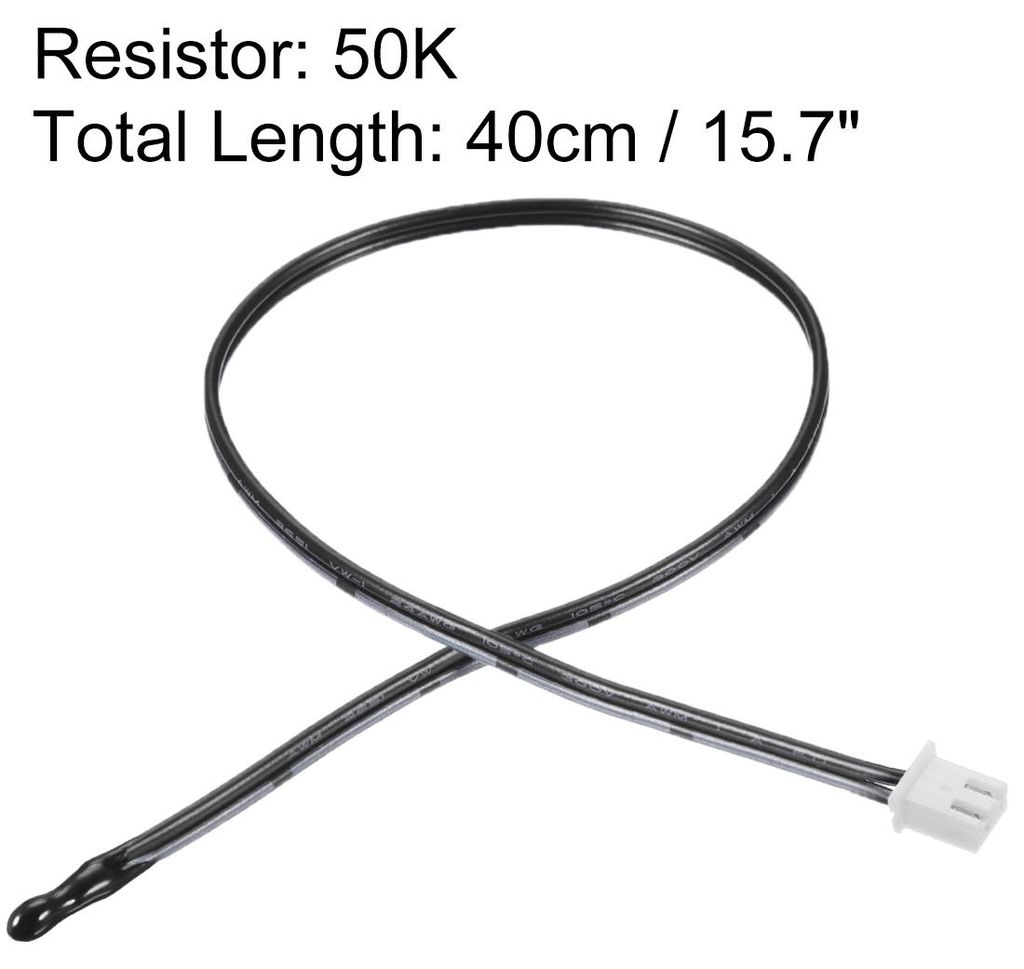 5Stk. 50K NTC Thermistor Sonde 15,7 Zoll Epoxy Empfindlicher Temperatursensor