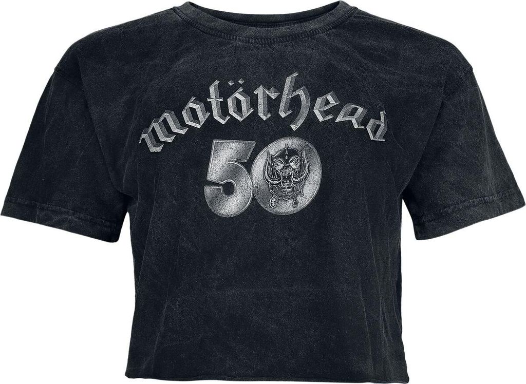 Motörhead T-Shirt Damen Live To Win anthrazit Band-Merch, Bands 100% Baumwolle S