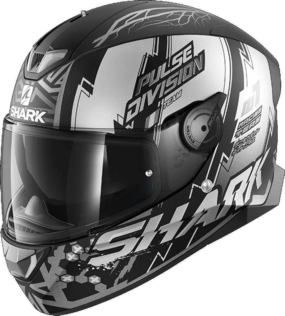 Casque Shark Skwal 2.2 Noxxys avec LED intégrées Noir Mat Gris XS