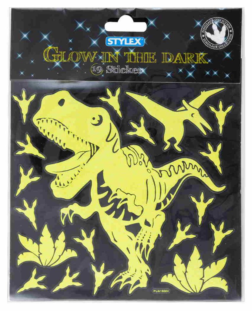 Stylex 44155 "Dinosaurier" Glow in the dark Sticker Produktbild 