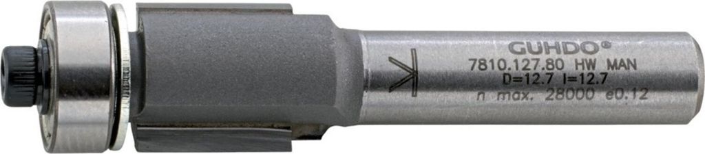 Guhdo HW-Bündigfräser Z2 S8 D12,7 l25
