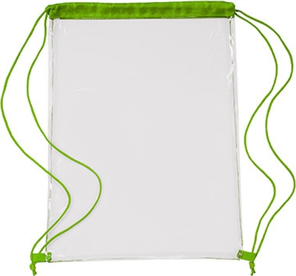 L-merch Transparent PVC Drawstring Backpack Produktbild 1