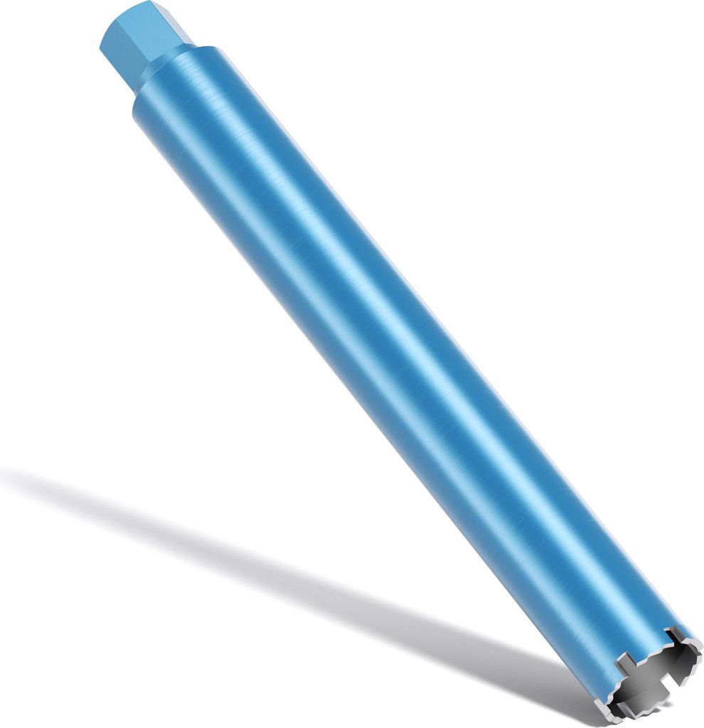 Wiltec Diamantbohrkrone Typ 1 (Shark) Ø 67 mm, Bohrkrone 450 mm, 11/4 UNC Nassbohrkrone, Diamantbohrer für Beton, Stein, Granit