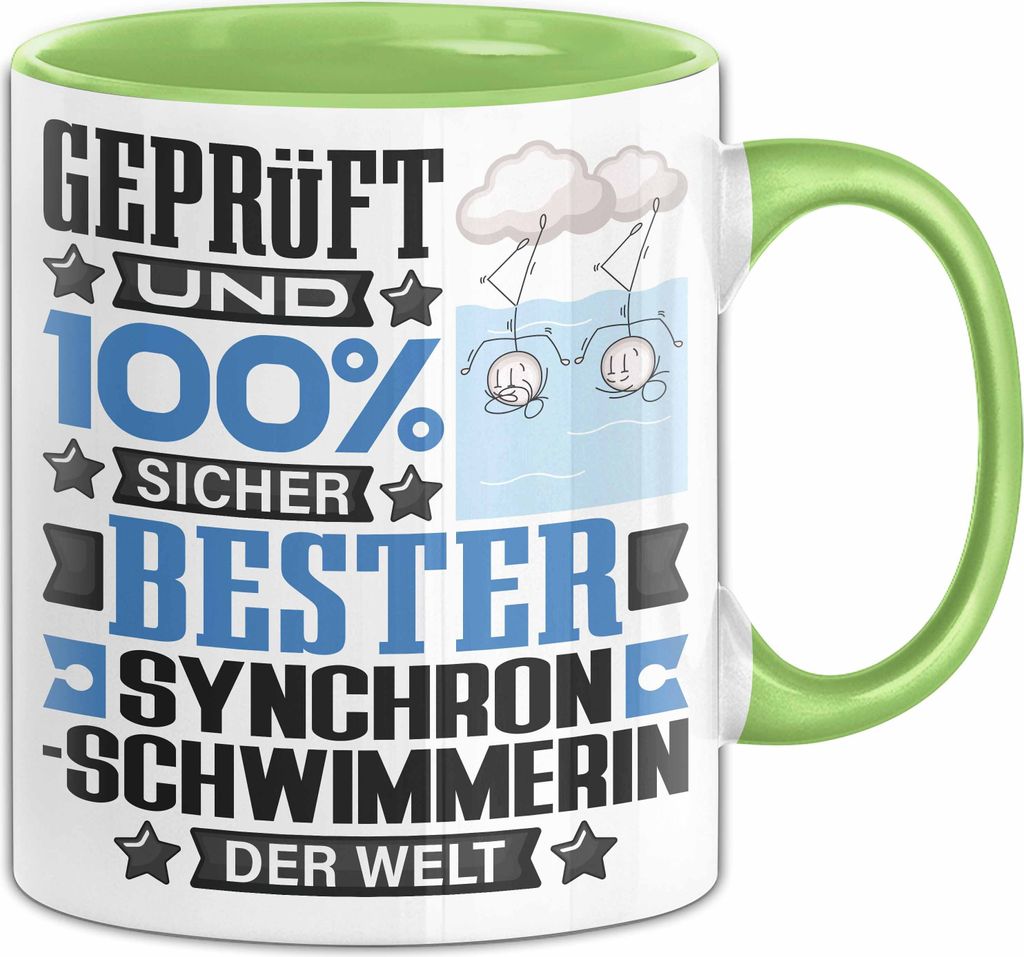 Synchronschwimmerin Geschenk Lustiger Spruch für Synchronschwimmerin Geschenkidee Bester Synchronschwimmerin Der Welt (Grün)