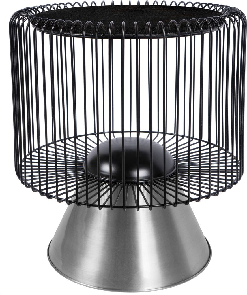 Beistelltisch Natassia 100 Schwarz / Silber Produktbild 