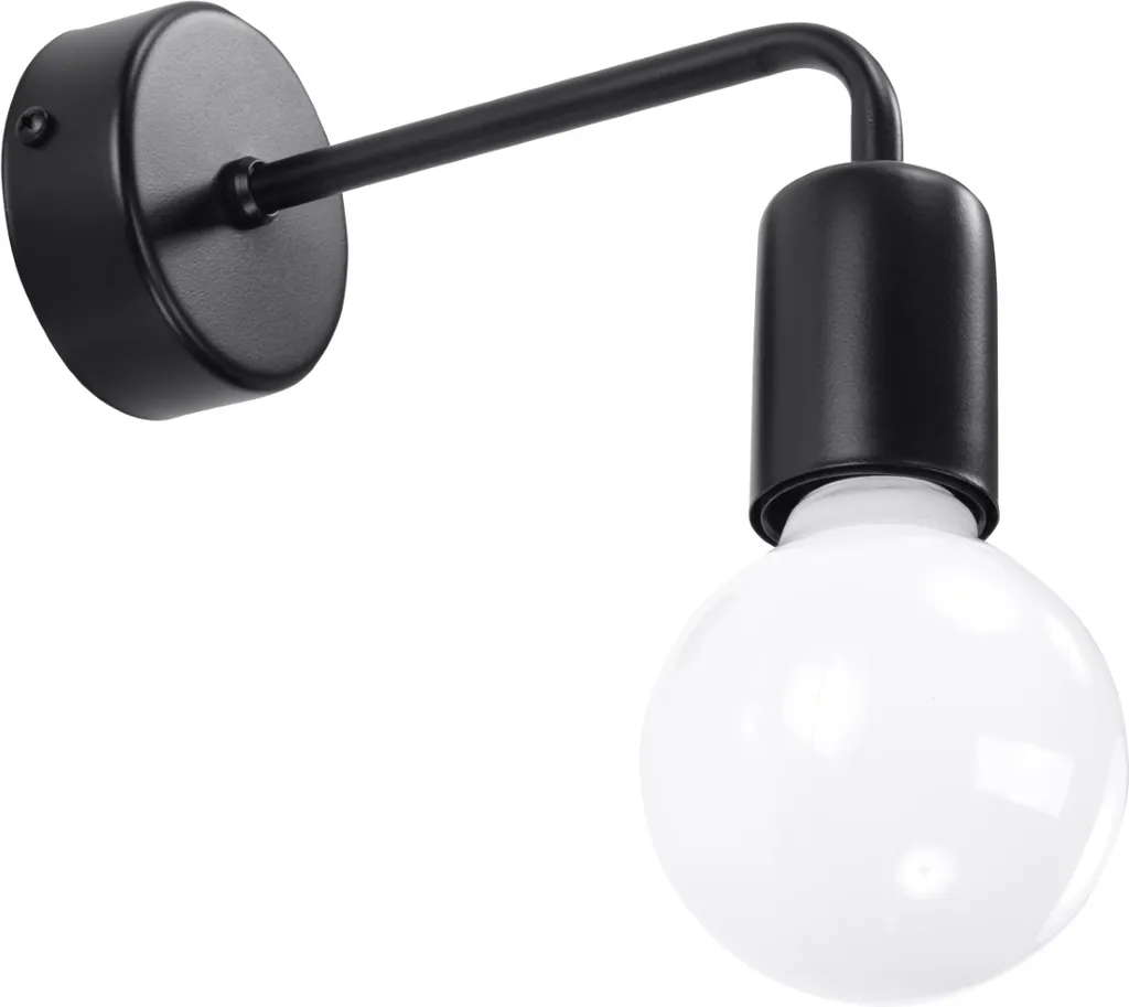 LUMILO ORALIA 1 Lampada Parete Stile Industrial Nero | E27 Kinkiet
