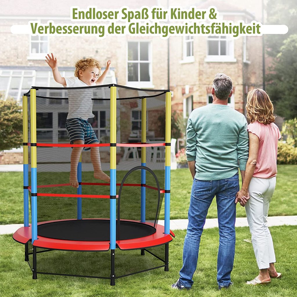 55 '' Mini Fitness Trampolin Indoor Outdoor Fun Training für Kinder Erwachsene 
