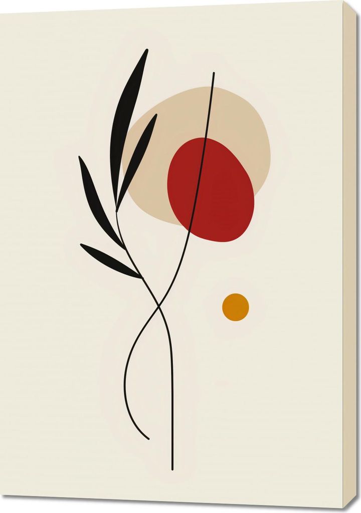 Bild 70x100cm Essenz der Skizze