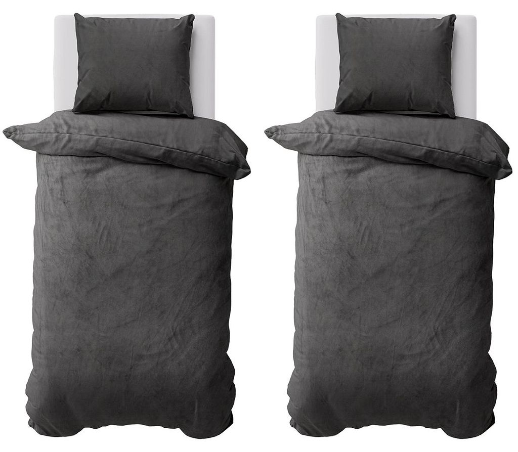 Winter Bettwäsche Teddy Plüsch 135x200 + 80x80 Bettbezug Produktbild 