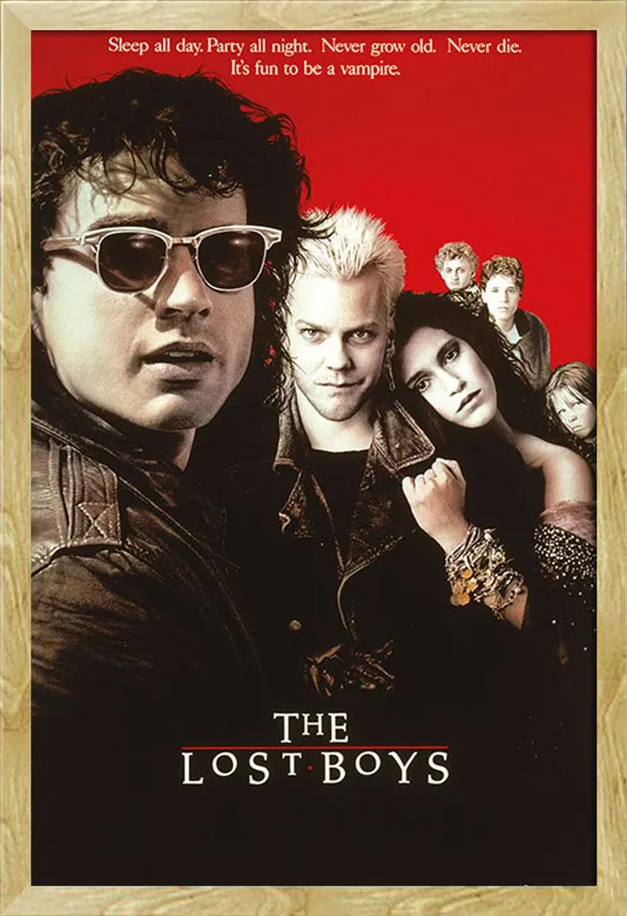 Grand Cadre Photo Hêtre Interchangeable avec Affiche Lost Boys