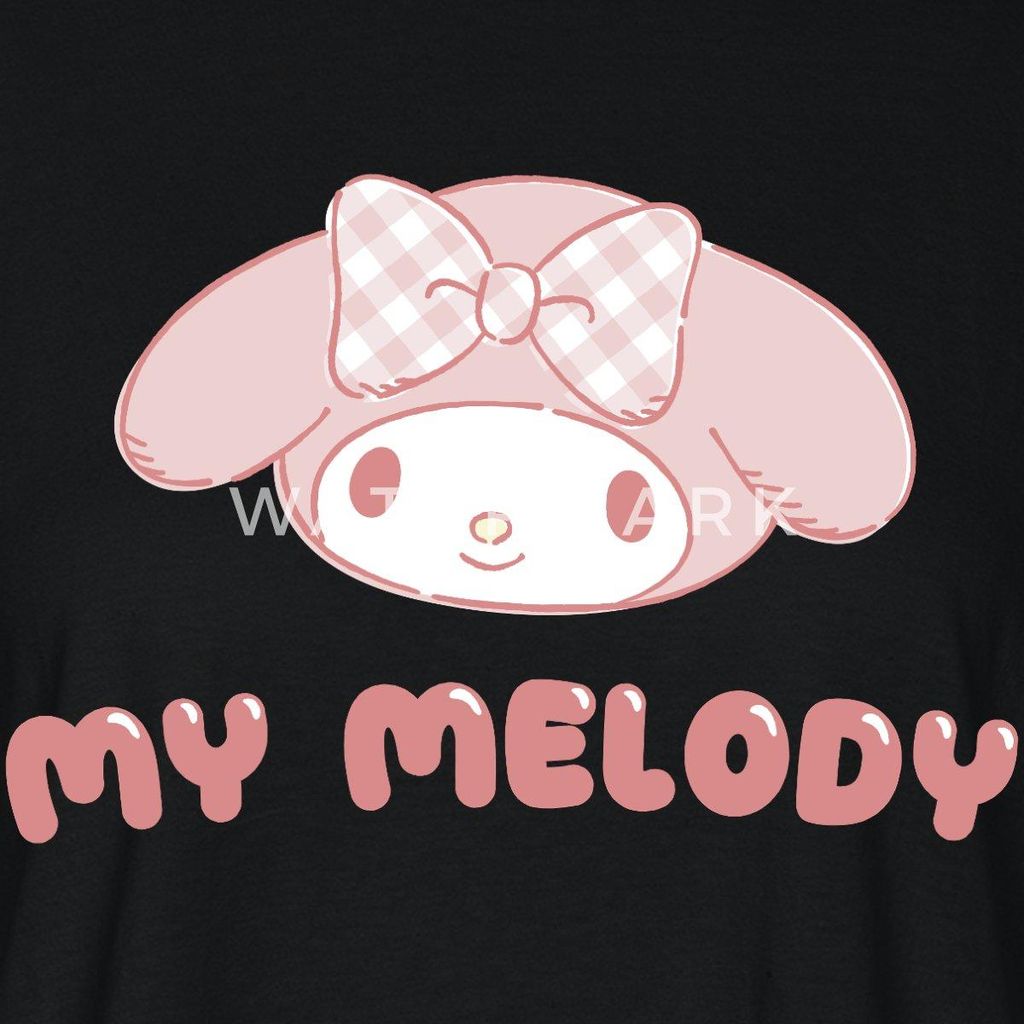 Spreadshirt My Melody Portrait Boxy Shirt Damen, XL, Schwarz