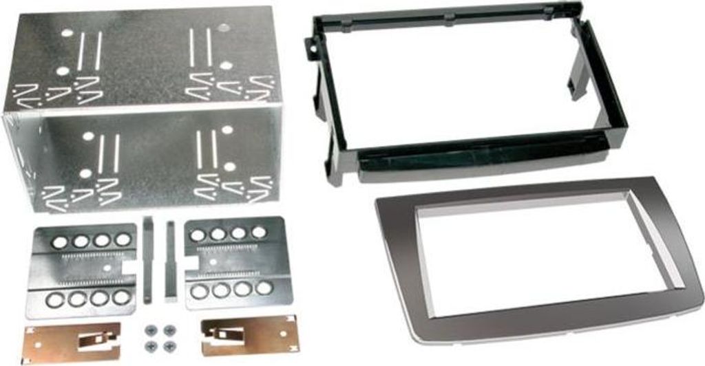 Radioblende 2-DIN Alfa Romeo MiTo 2008 > silber