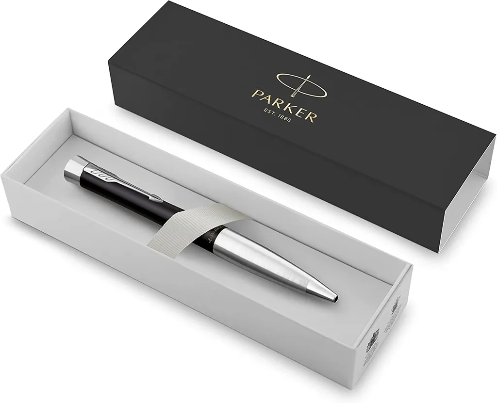 Stylo bille rétractable Parker Urban bleu anti-bavure durable