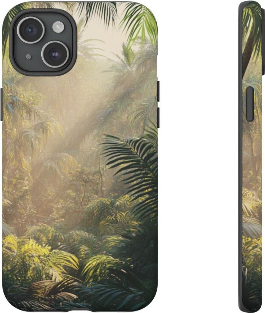 Tropischer Regenwald mit dichter Vegetation – Hülle Kompatibel mit iPhone 15 Plus