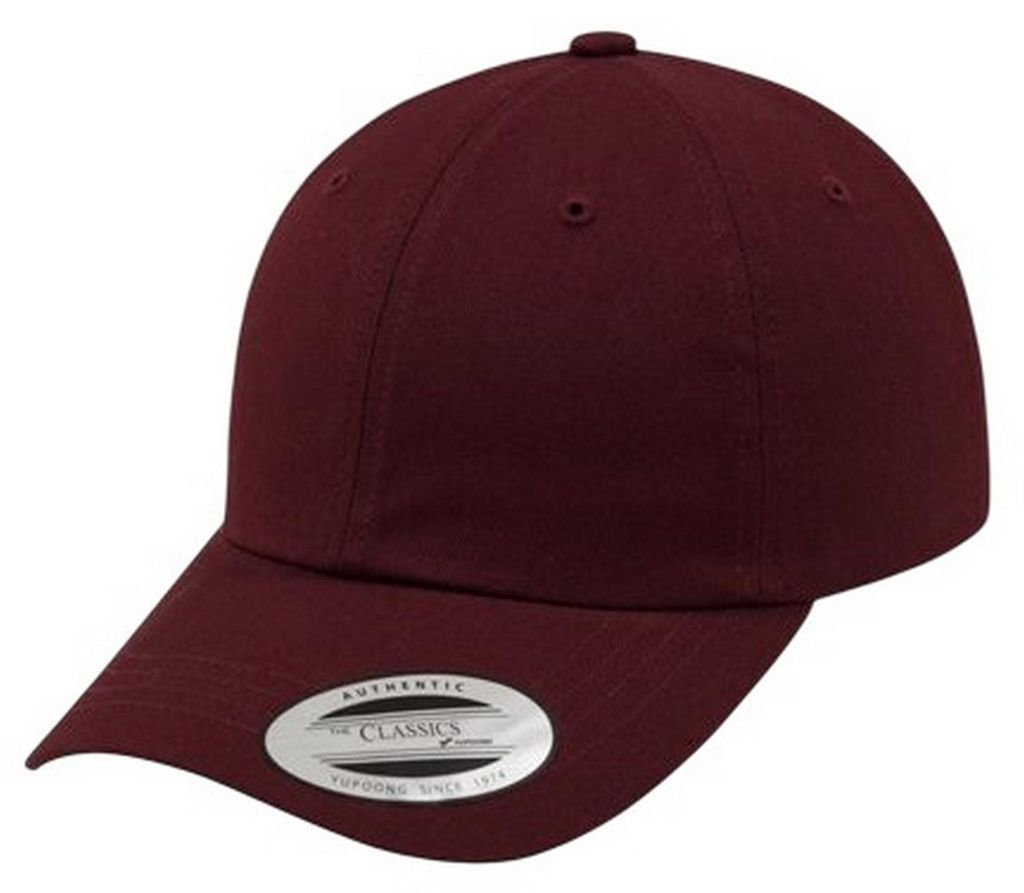 Yupoong - "The Classic" Baseball-Mütze Niedriges Profil FK2311 (Einheitsgröße) (Weinrot)
