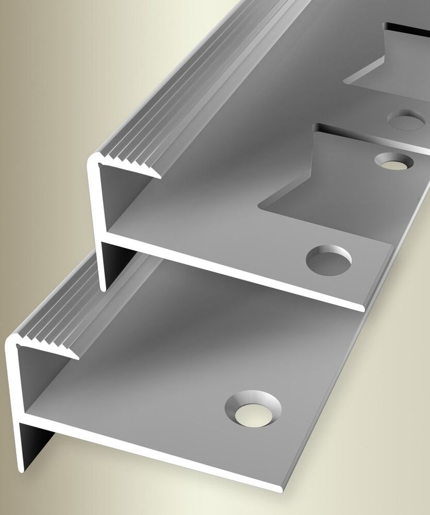 PROVISTON | Treppenkanten- & Winkelprofil | Aluminium | 36 x 18.5 x 1000 mm | Silber | Winkelprofil