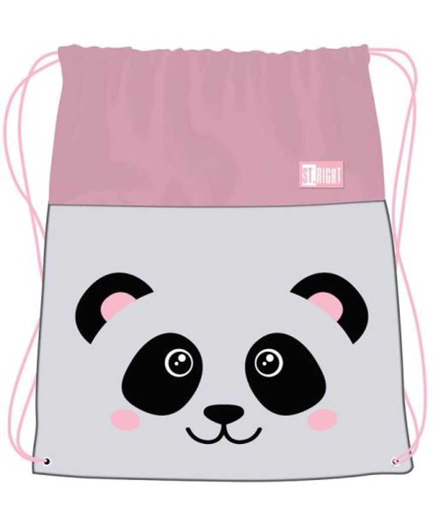 St.Right Turnbeutel Sportbeutel PANDA GREY
