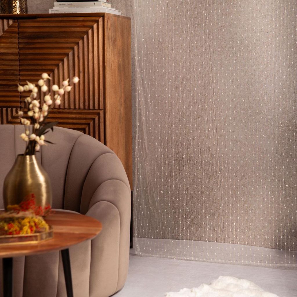 HOMLA Vorhang B2 ESSENTIALS SHANGRI-LA weiß auf Band 140x250 cm