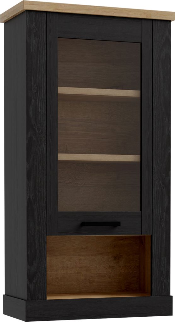Furniture24 Hängevitrine L/R Duro Durh111-M954 Wandschrank Wandvitrine Forte Wohnzimmerschrank
