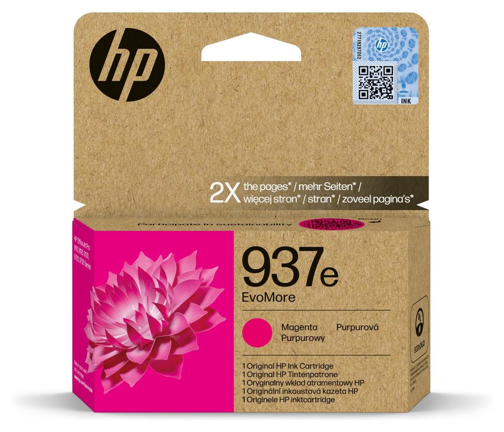 HP Cartuccia di inchiostro magenta originale 937e EvoMore Immagine del prodotto 