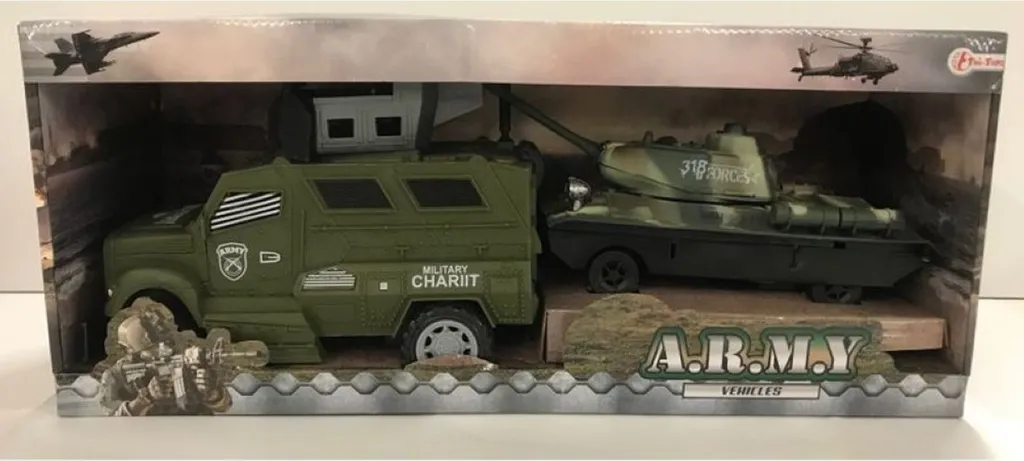 Véhicule Militaire avec Tank pour Enfant : Jeu de Simulation de Bataille