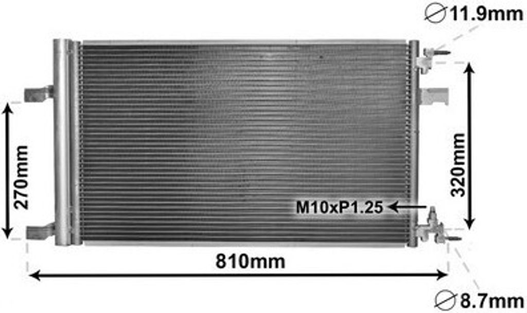 VAN WEZEL 37005499 Kondensator Klimaanlage Klimakondensator für OPEL INSIGNIA Caravan +Trockner