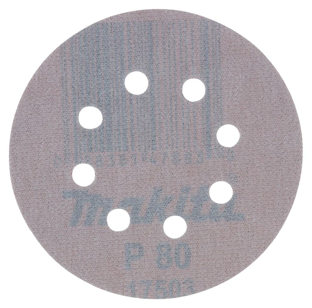 Makita Schleifpapier, 10 Stk., Ø 125 mm, Körnung 80, Produktbild 
