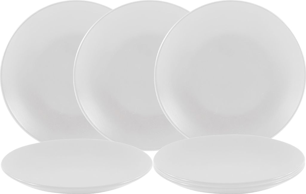 1.06 Teller klein in weiß matt - 6er Set / Ø 21 cm - Dessert oder Beilagen Teller (6er / 21 cm)