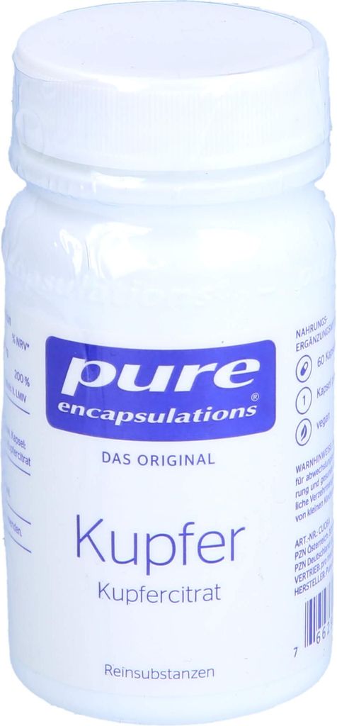 Pure Encapsulations Rame Citrato di Rame Capsule 60 Capsule Immagine del prodotto 