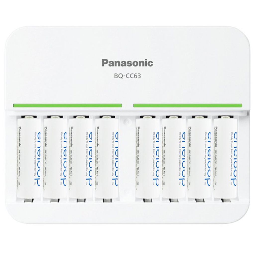 8x caricatore rapido Panasonic e 8 pezzi eneloop Standard Immagine del prodotto 