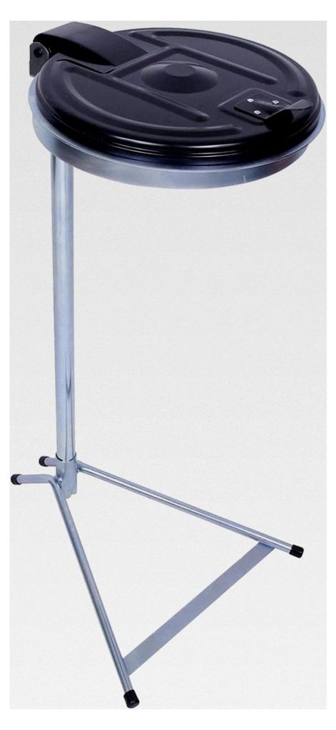 Müllsackständer | Standgestell | für 120 l Volumen | verzinkt | mit Kunststoffdeckel