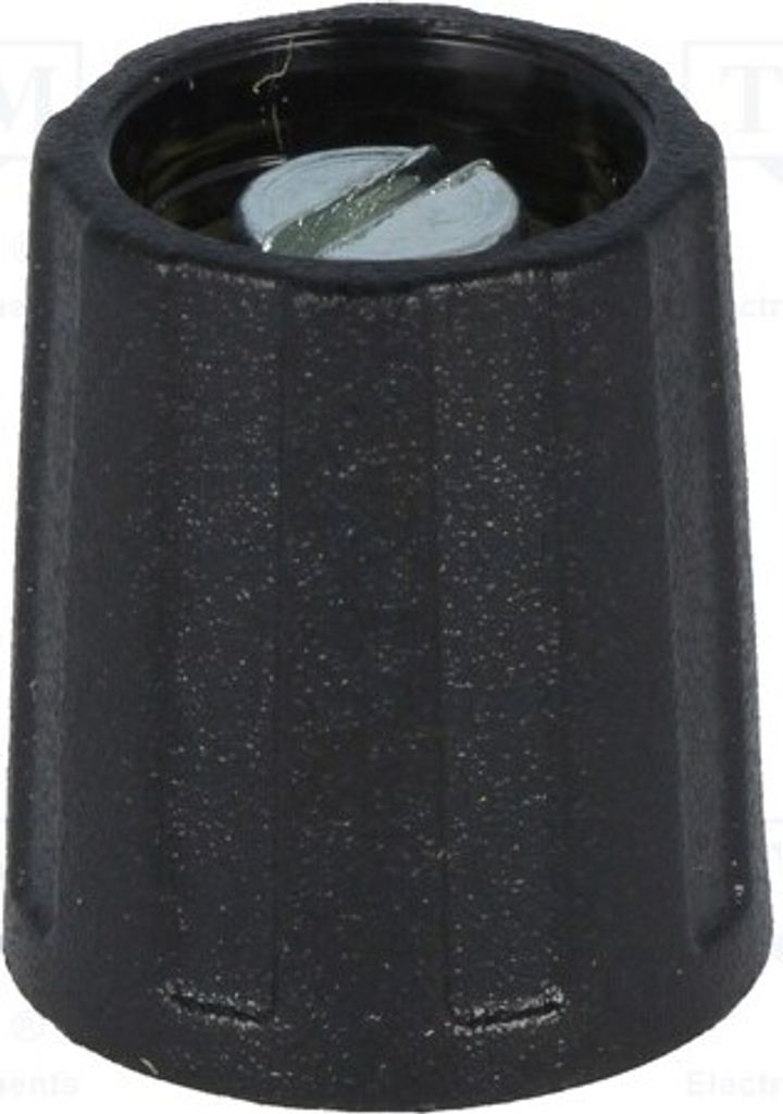1x Drehknopf ØAchse: 6mm ohne Anzeige Ø13,5x15,5mm schwarz A2513060 Drehknöpfe f