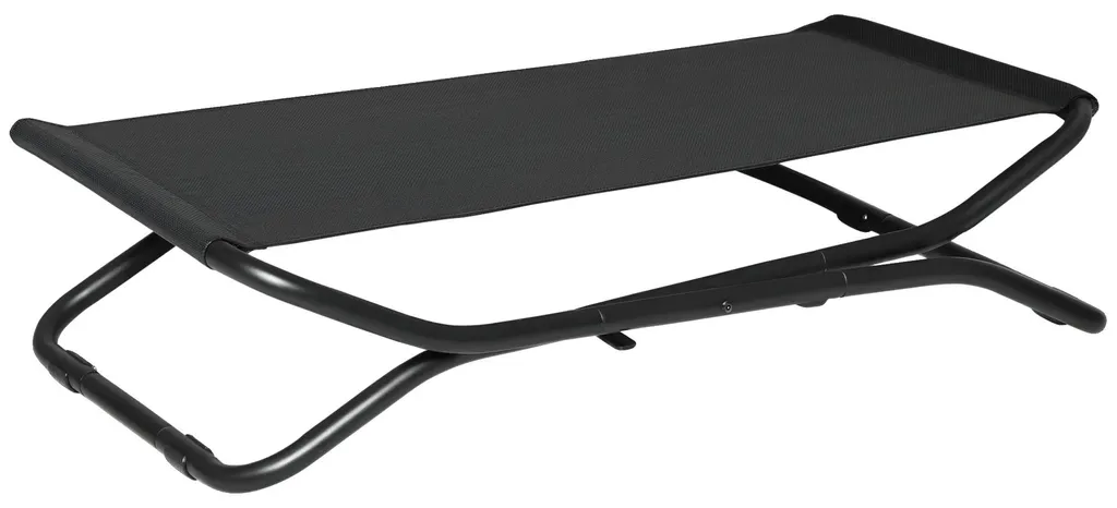 Lit surélevé extérieur pour chien 92x56x19 cm idéal jardin et salon