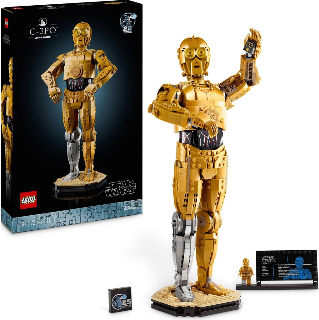 LEGO Star Wars C-3PO B, baubarer Droide, Modell zum Produktbild 