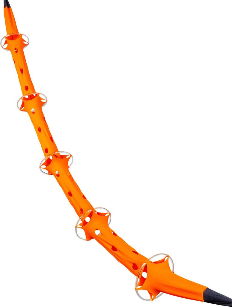 5m PSYWORK Schwarzlicht Deko Objekt Psy Tentakel "Neon Orange", Ø 25cm