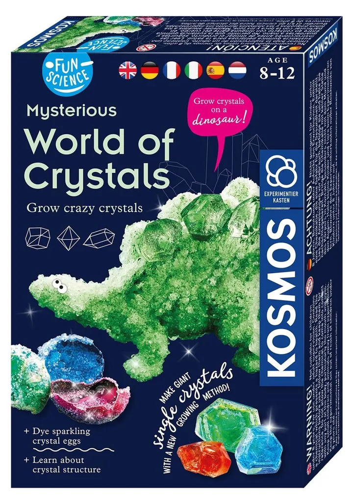 Comment Créer des Cristaux Facilement ? Kit KOSMOS Fun Science 616571
