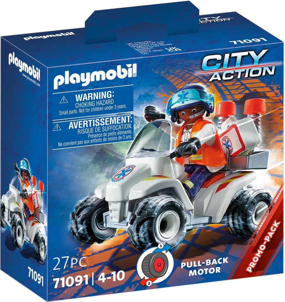 Quad de sauvetage PLAYMOBIL City Action pour inventer des histoires