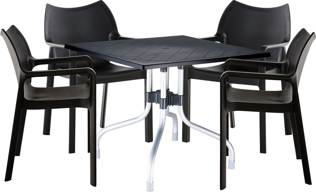 CLP Garten Essgruppe Civa,schwarz