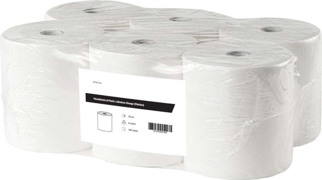 Handtuchrollen Matic | Zellstoff | 2-lagig | a 140 Blatt | 6 Rollen | weiß