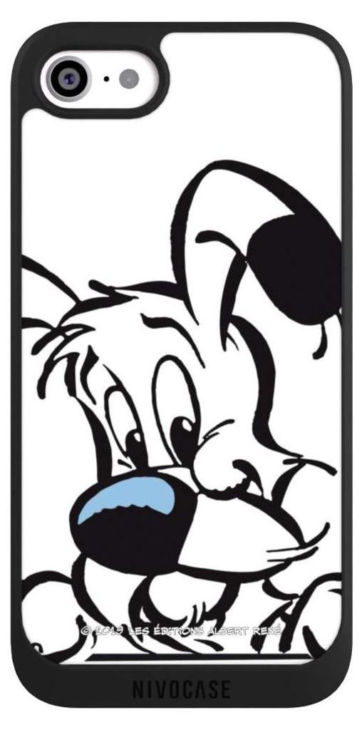 NIVOCASE Handyhülle für Apple iPhone SE (2020) Hülle NIVOpure Case Schwarz Comic Idefix Offizielles Lizenzprodukt