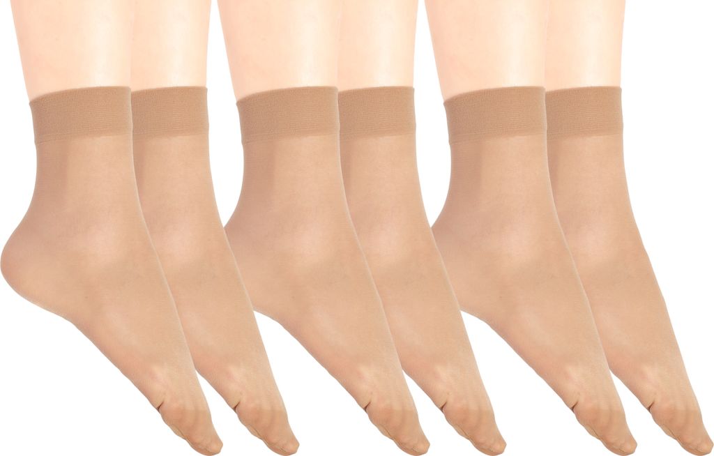 Giulia Damen Socken Sockchen Feinsöckchen mit Komfortbund Produktbild 