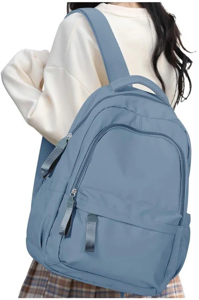 Sac à dos léger bleu roi HYC00 pour fille avec poche PC 14 pouces - Idéal