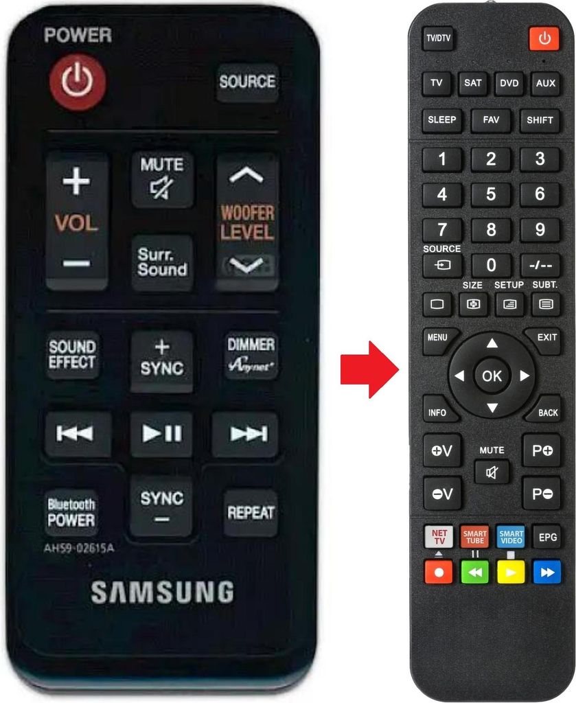 Fernbedienung passend für SAMSUNG AH5902615A | HW-H600 | HWH600