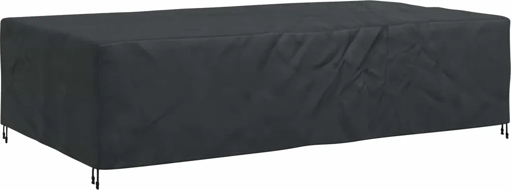 Telo Copri Mobili Giardino 315x180x74 cm - Nero Oxford 420D Heavy Duty