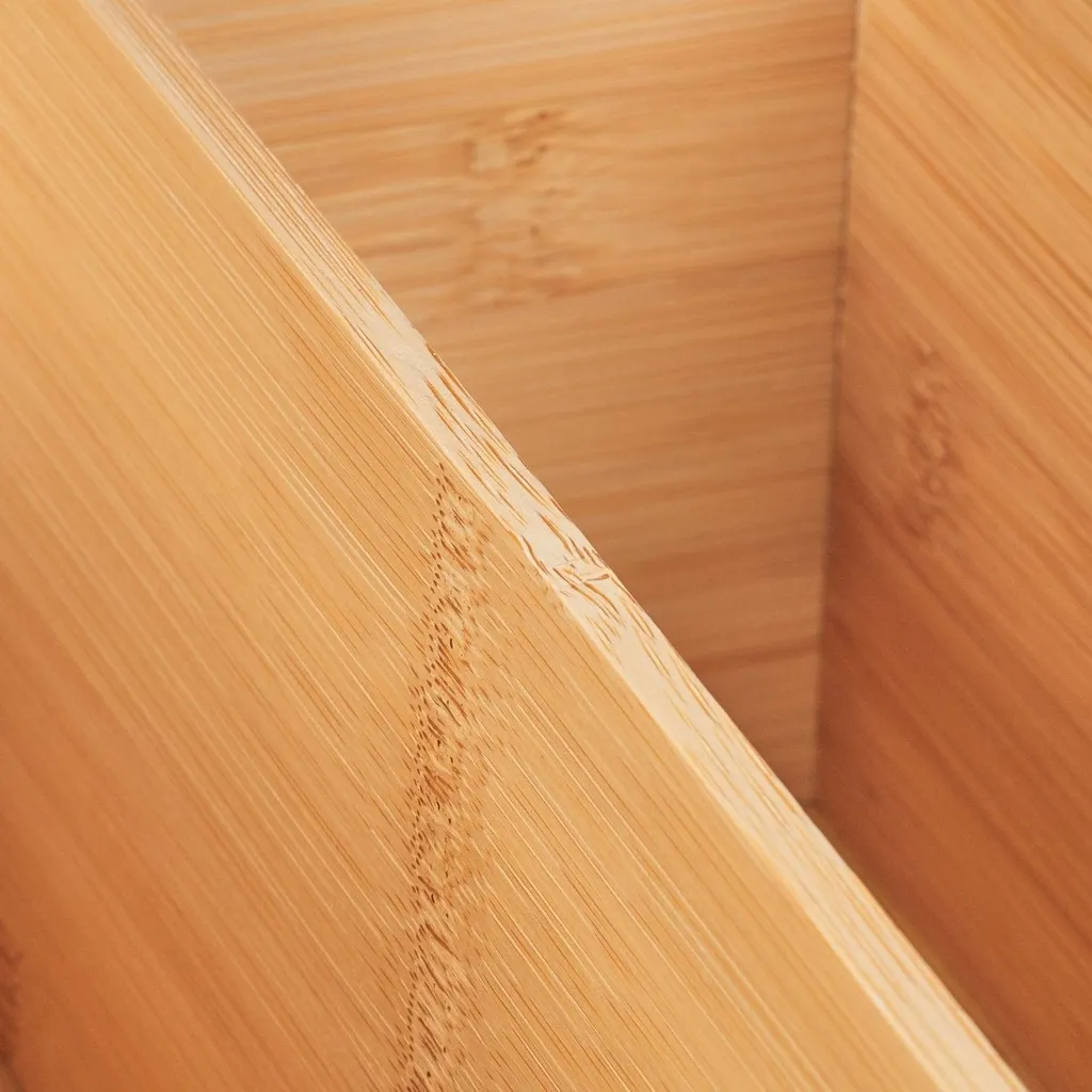 Boîte en bambou durable à 2 sections - Rangement robuste et écologique - 7