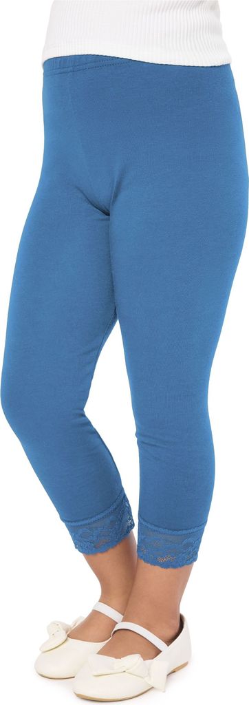 Merry Style Mädchen 3/4 Leggings MS10-293(Blau,116 cm)