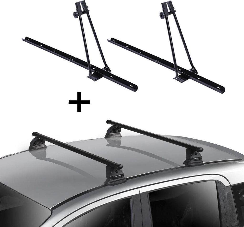 2x Fahrradträger ORION + Dachträger VDP EVO Stahl kompatibel mit für Mazda CX-7 (ER) 5 Türer 2006-2012
