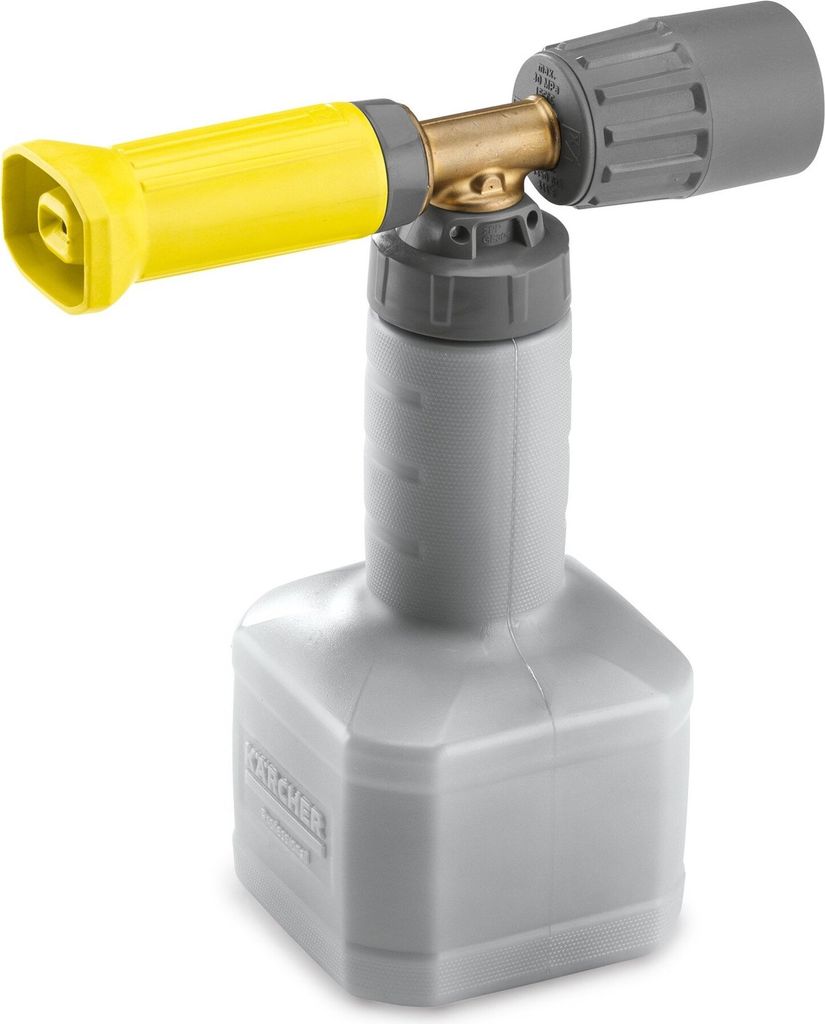 A Kärcher foam lance attachment for a pressure washer.