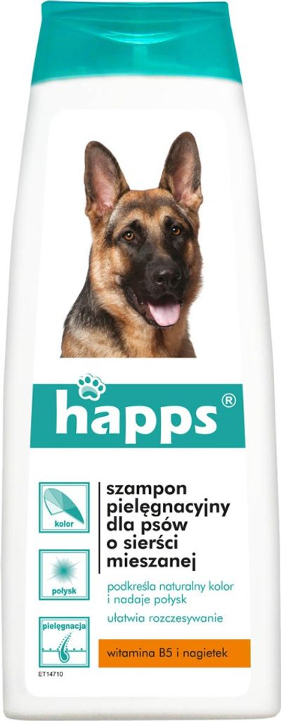 Szampon Happs dla psów o sierści mieszanej 200 ml. Zdjęcie produktu 